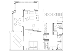 План номера Junior Suite в отеле Robinson Club 5* Отель Robinson Club 5*, схема номера Junior Suite