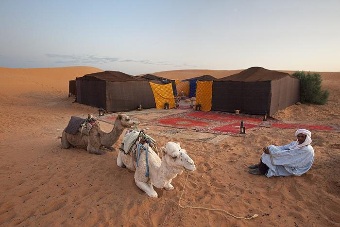 Марокко, бивуак в пустыне Сахара